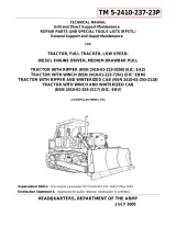 Caterpillar D7, D7G Bulldozer Repair Manual (P/N TM 5-2410-237-23) – preview page 1