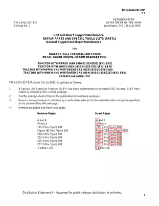 Caterpillar D7, D7G bulldozer technical manual Preview image 3