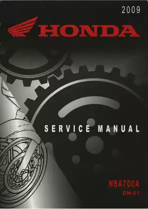 Honda Motorcycle Service Manual for Maintenance and Repair Preview image 1
