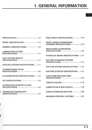 Honda Motorcycle Service Manual for Maintenance and Repair Preview image 5