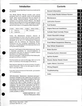 Service manual for 1991-99 Honda CB750 Nighthawk Preview image 3