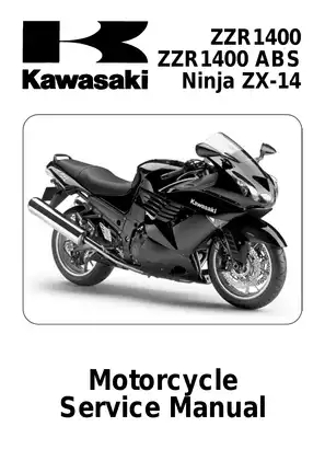 Kawasaki ZZR1400 / ZX-14 Ninja Motorcycle Service Manual image
