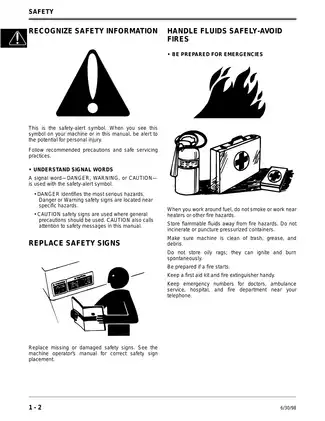 John Deere Sabre Garden Tractors Technical Manual (Models 2048HV, 2254HV, 2554HV) Preview image 4