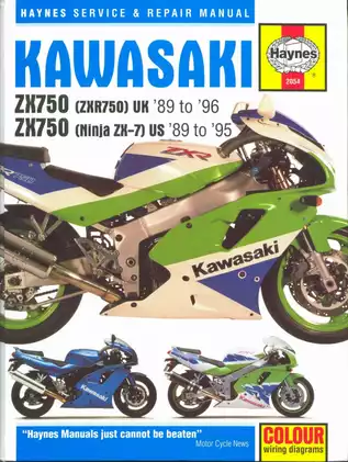 Kawasaki ZX750 Fours Service and Repair Manual (1989-1996)