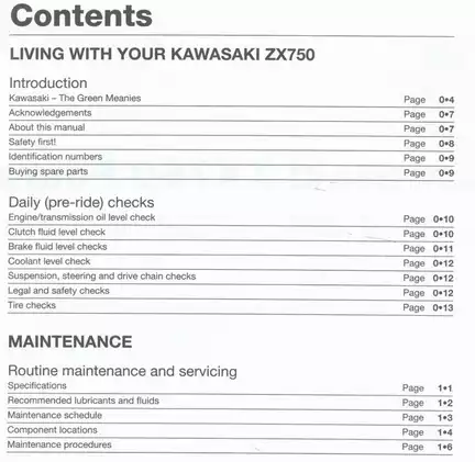 1989-1996 Kawasaki Ninja ZK-Z, ZX750 service & repair manual Preview image 3