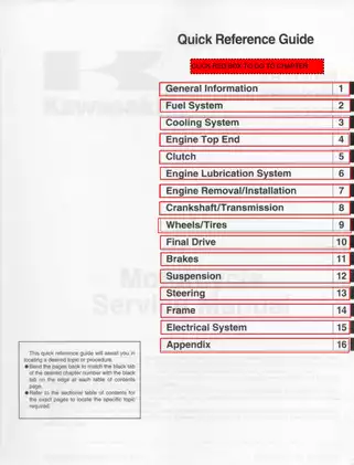 Kawasaki ZRX1200 Motorcycle Service Manual | Comprehensive Guide for Maintenance & Repair Preview image 3