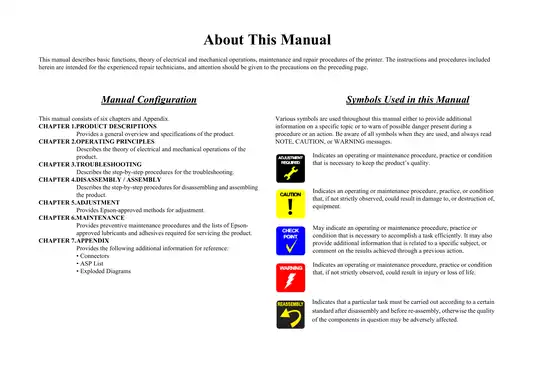 Epson Stylus Pro GS6000 Service Manual & Repair Guide Preview image 3