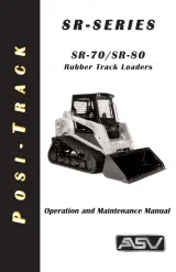 ASV SR-70 / SR-80 Rubber Track Loader Operation and Maintenance Manual (P/N ASVSR1OM-02, 2045-830) – preview page 1
