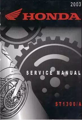 2003-2007 Honda ST1300, ST1300A ABS Pan European service manual Preview image 1