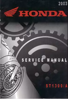 Honda ST1300 Motorcycle Service Manual (2003) - Complete Repair & Maintenance Guide