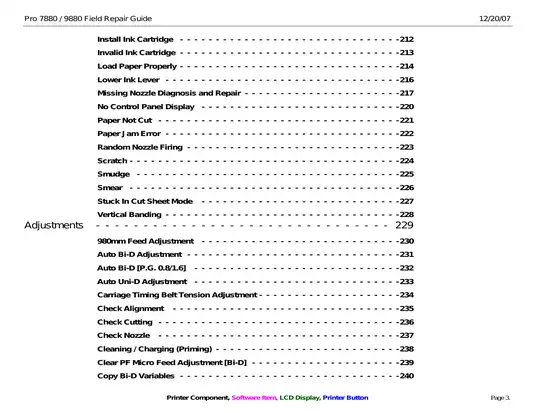 Epson Stylus Pro 7880, 9880 Field large-format inkjet printer service manual Preview image 3