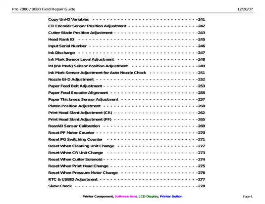 Epson Pro 7880/9880 Field Repair Guide: Complete Maintenance and Service Manual Preview image 4