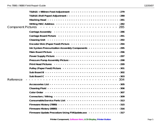 Epson Stylus Pro 7880, 9880 Field large-format inkjet printer service manual Preview image 5