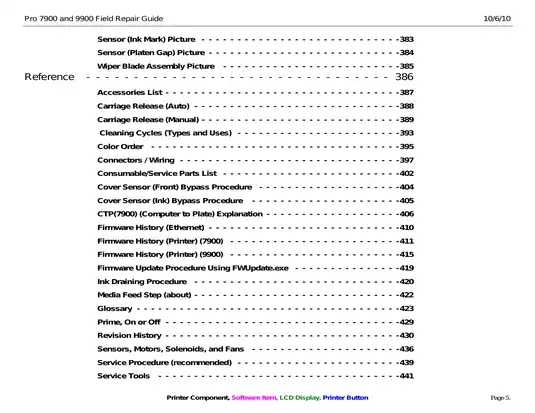 Epson Stylus Pro 7900, 9900 Field repair guide Preview image 5