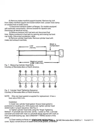 1986 Mercedes 300 E repair manual Preview image 3