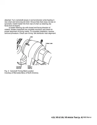 1986 Mercedes 560 SL shop manual Preview image 4