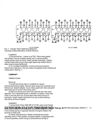 1987 Mercedes 300 D shop manual Preview image 4