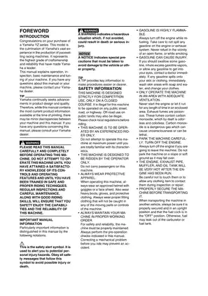 2023 Yamaha YZ250F Owner's Manual and Service Guide Preview image 3