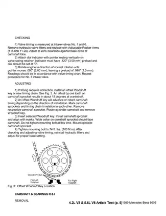 1989 Mercedes 560 SL shop manual Preview image 5