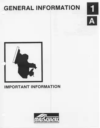 1978-1993 Mercruiser No. 05 Sterndrive Units TR, TRS service manual Preview image 5