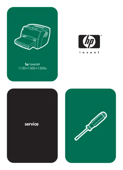 2003 HP LaserJet 1150 / 1300 Series Service Manual (P/N Q1334-90928) – preview page 1