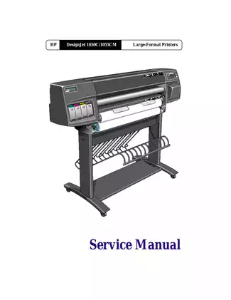 HP DesignJet 1050C/1055CM Service Manual - Comprehensive Guide for Troubleshooting and Maintenance Preview image 1