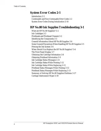 HP DesignJet 1050C/1055CM Service Manual - Comprehensive Guide for Troubleshooting and Maintenance Preview image 4