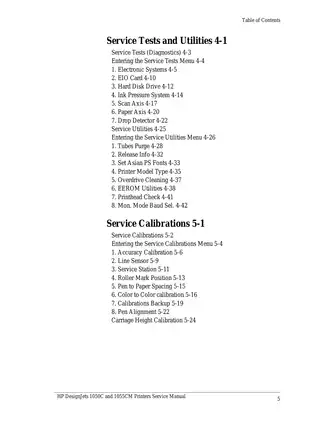 HP DesignJet 1050C/1055CM Service Manual - Comprehensive Guide for Troubleshooting and Maintenance Preview image 5