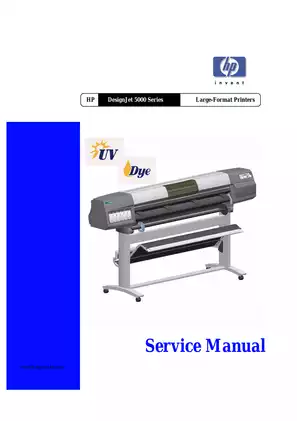 HP DesignJet 5000 Series Large-Format Printers Service Manual