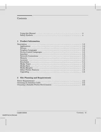 HP Designjet 700, 755, 755CM, 750C, 750C Plus large-format printer service guide Preview image 4