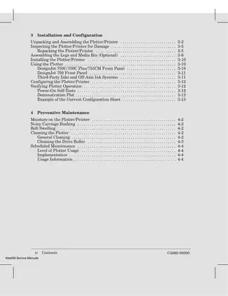 HP DesignJet 700/750C/755CM Service Manual - Complete Guide for Repairs and Maintenance Preview image 5