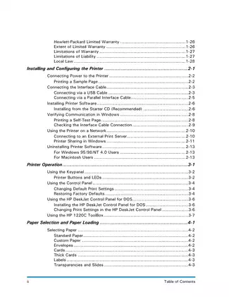 Comprehensive Guide to the HP DeskJet 1220C Printer - Service Manual and User Guide Preview image 3