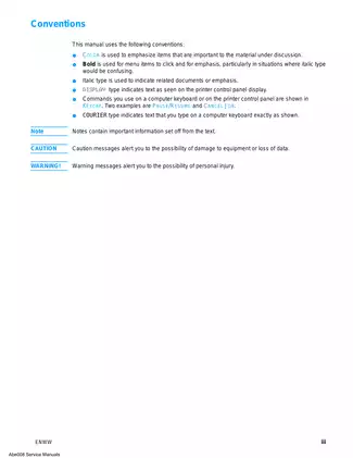 HP Color LaserJet 5500 Series Printer Service Manual - Comprehensive Guide Preview image 3