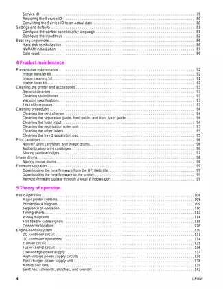 HP Color Laserjet 9500, 9500N, 9500HDN color laser printer service guide Preview image 4