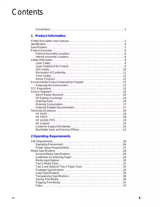 HP Laserjet  2100, 2100M & 2100TN printer service manual Preview image 5