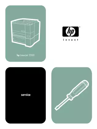 HP LaserJet 2200 Series Printer Service Manual