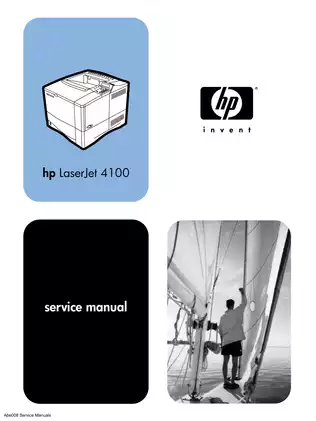 HP Laserjet 4100, 4100N, 4100TN laser printer service guide Preview image 1