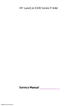 HP LaserJet 4100 Series Printer Service & Repair Manual (P/N C8049-90920) – preview page 2