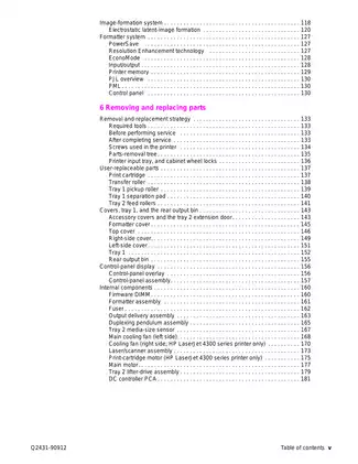 HP LaserJet 4200/4300 Series Printer Service Manual Preview image 5