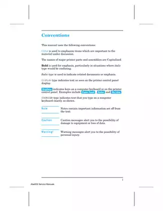 HP Color LaserJet 5/5M Printer Service Manual Preview image 3