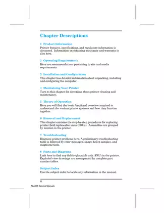 HP Color LaserJet 5/5M Printer Service Manual Preview image 4