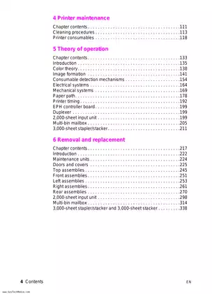 HP Color LaserJet 8500/8550 Printer Service Manual Preview image 4