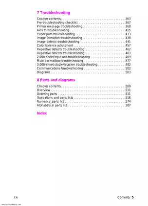 HP Color LaserJet 8500/8550 Printer Service Manual Preview image 5