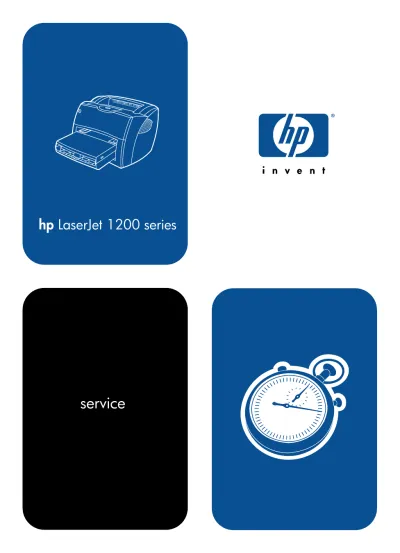 2000–2002 HP LaserJet 1200 Series OEM Service Manual (P/N 9036)