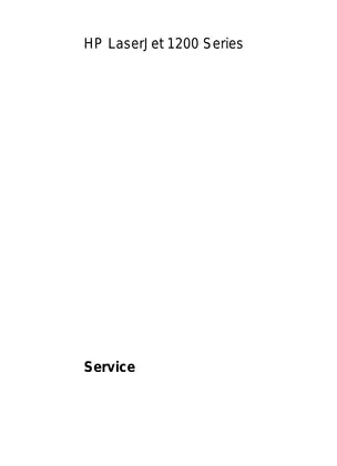 HP LaserJet 1200 Series Service Manual - Comprehensive Guide Preview image 2