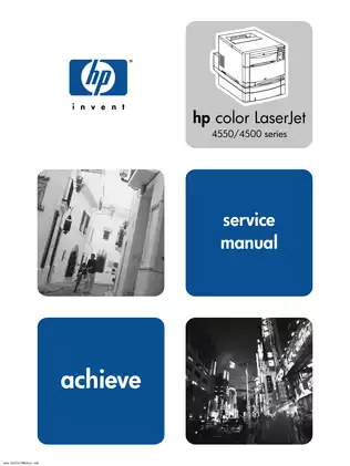 HP Color LaserJet 4500/4550 Series Printer Service Manual - Complete Guide
