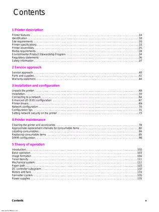 HP Color LaserJet 4500/4550 Series Printer Service Manual - Complete Guide Preview image 5