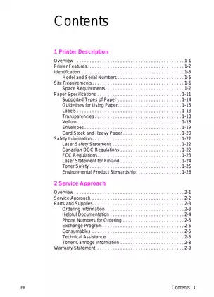 HP Laserjet 5000 N /GN laser printer service guide Preview image 3