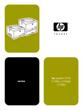HP LaserJet 5100 Series Printer Service Manual