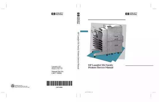 HP LaserJet 5Si laser printer service guide Preview image 1